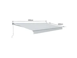 Toldo Saule 3,95 3M - Tecido Cinzento E Estrutura Cinzenta