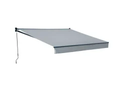 Toldo Saule 3,5 3M - Tecido Cinzento E Estrutura Cinzenta