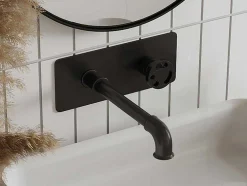 Torneira Misturadora Mecanica De Encastrar Preto Mate - Kazanka