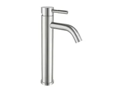 Torneira Misturadora Mecanica Arredondada Em Inox Cor Niquel Escovado A29,6 Cm - Salavan