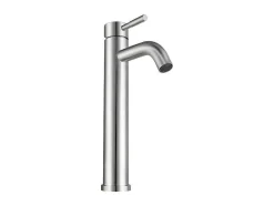 Torneira Misturadora Mecanica Arredondada Em Inox Cor Niquel Escovado A29,6 Cm - Salavan