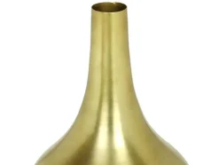 Vaso Em Metal Dourado A.30 Cm Acabamento Latao Antigo - Gizeh