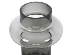 Vaso Em Vidro De Cor D. 16,5 X A. 25 Cm Vidro Cinzento Fumado - Valoit