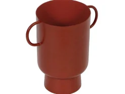 Vaso Pequeno Em Metal Com Asas A.17 Cm Terracota - Bilian