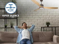 Ventilador De Tecto O166 Cm Com Hipersilencio Wifi Reversivel