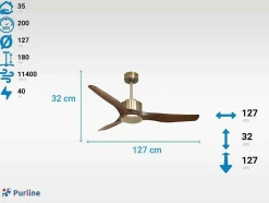 Ventilador De Tecto Reversivel Termostato Regulavel Termostato Wifi Motor Dc Tectos Inclinados Controlo Remoto Adaptador De Luz De Tres Tons 2/3 Laminas Memória Hipersilenciosa