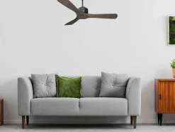 Ventilador De Tecto Reversivel Termostato Regulavel Termostato Wifi Motor Dc Tectos Inclinados Controlo Remoto Luz De Tres Tons Memória Hipersilenciosa