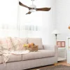 Ventilador De Tecto Reversivel Termostato Reversivel Regulavel Wifi Motor Dc Laminas De Tecto Inclinadas Memória Hypersilence