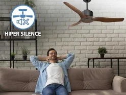 Ventilador De Tecto Reversivel Termostato Regulavel Termostato Wifi Motor Dc Tectos Inclinados Controlo Remoto Adaptador De Luz De Tres Tons 2/3 Laminas Memória Hipersilenciosa