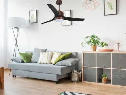 Ventilador De Tecto Reversivel Termostato Regulavel Termostato Wifi Motor Dc Tectos Inclinados Controlo Remoto Adaptador De Luz De Tres Tons 2/3 Laminas Memória Hipersilenciosa