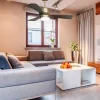 Ventilador De Tecto Reversivel Termostato Regulavel Termostato Wifi Motor Dc Tectos Inclinados Controlo Remoto Luz De Tres Tons Memória Hipersilenciosa