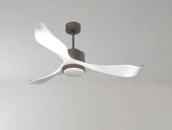 Ventilador De Tecto Wifi Motor Dc Controlo Remoto Adaptador De Luz De Tres Tons 2/3 Laminas Hypersilence Memória