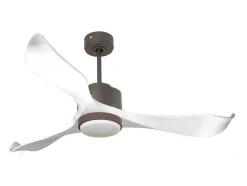 Ventilador De Tecto Wifi Motor Dc Controlo Remoto Adaptador De Luz De Tres Tons 2/3 Laminas Hypersilence Memória